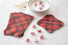 Load image into Gallery viewer, Red Plaid Cocktail Napkin, 20 Ct
