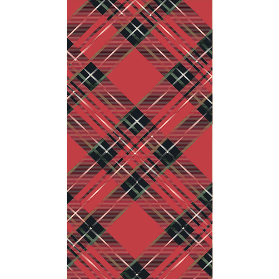 Red Plaid Guest Napkin, 16 Ct