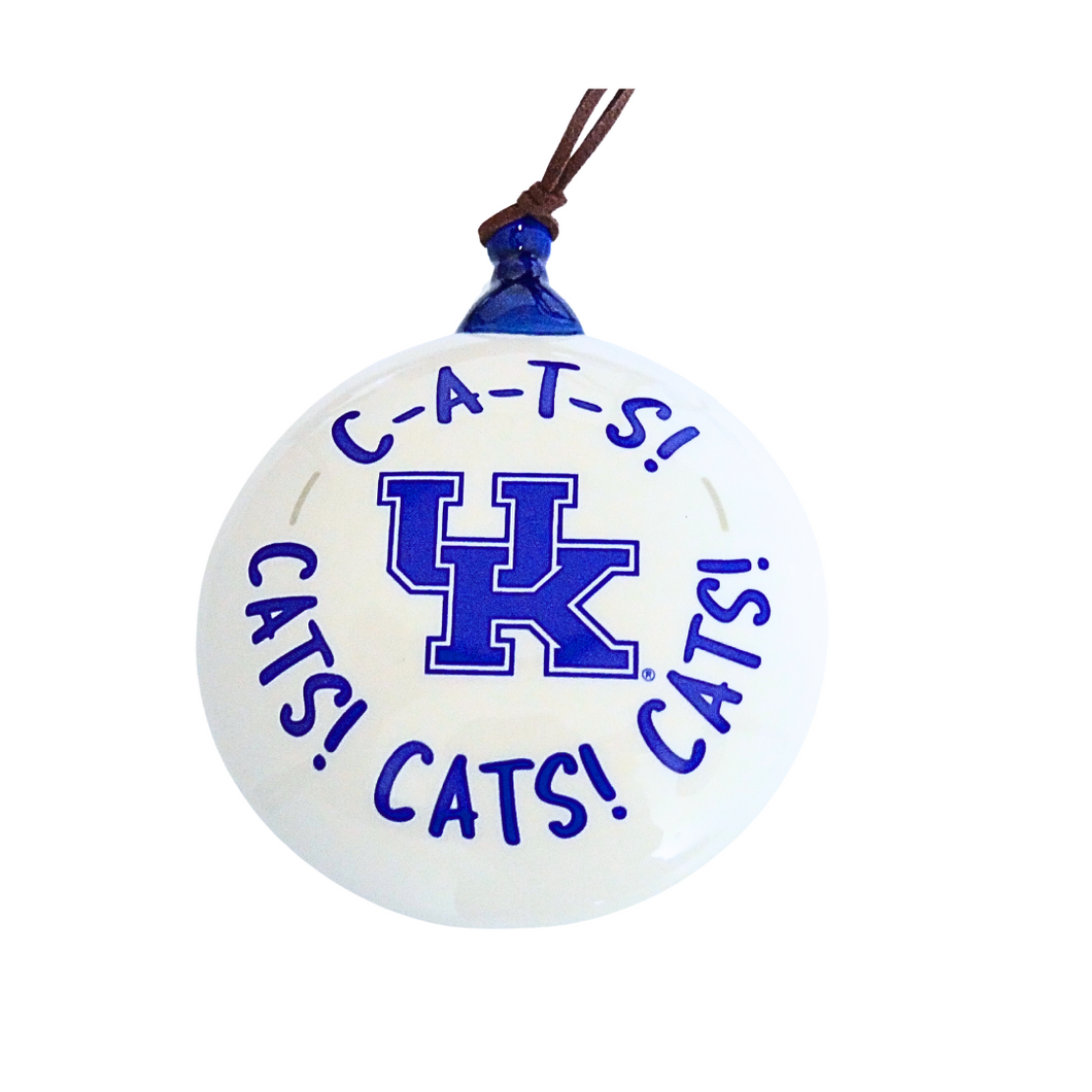 Kentucky Logo Glass Ornament