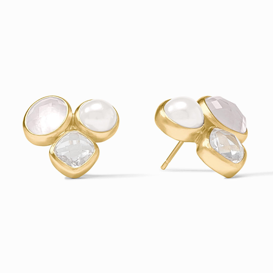 Kaleidoscope Statement Stud, Iridescent Clear Crystal