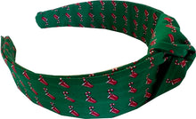 Load image into Gallery viewer, Naughty or Nice Italian Silk Knotted Headband
