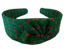 Load image into Gallery viewer, Naughty or Nice Italian Silk Knotted Headband
