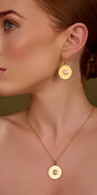 Load image into Gallery viewer, Salamander Cabochon Pearl and Gold Necklace &amp; Earrings, SET
