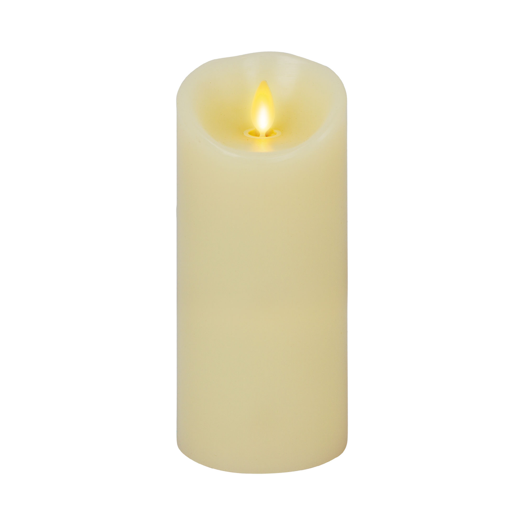 Ivory Wax Melted Top Flameless Candle, 3