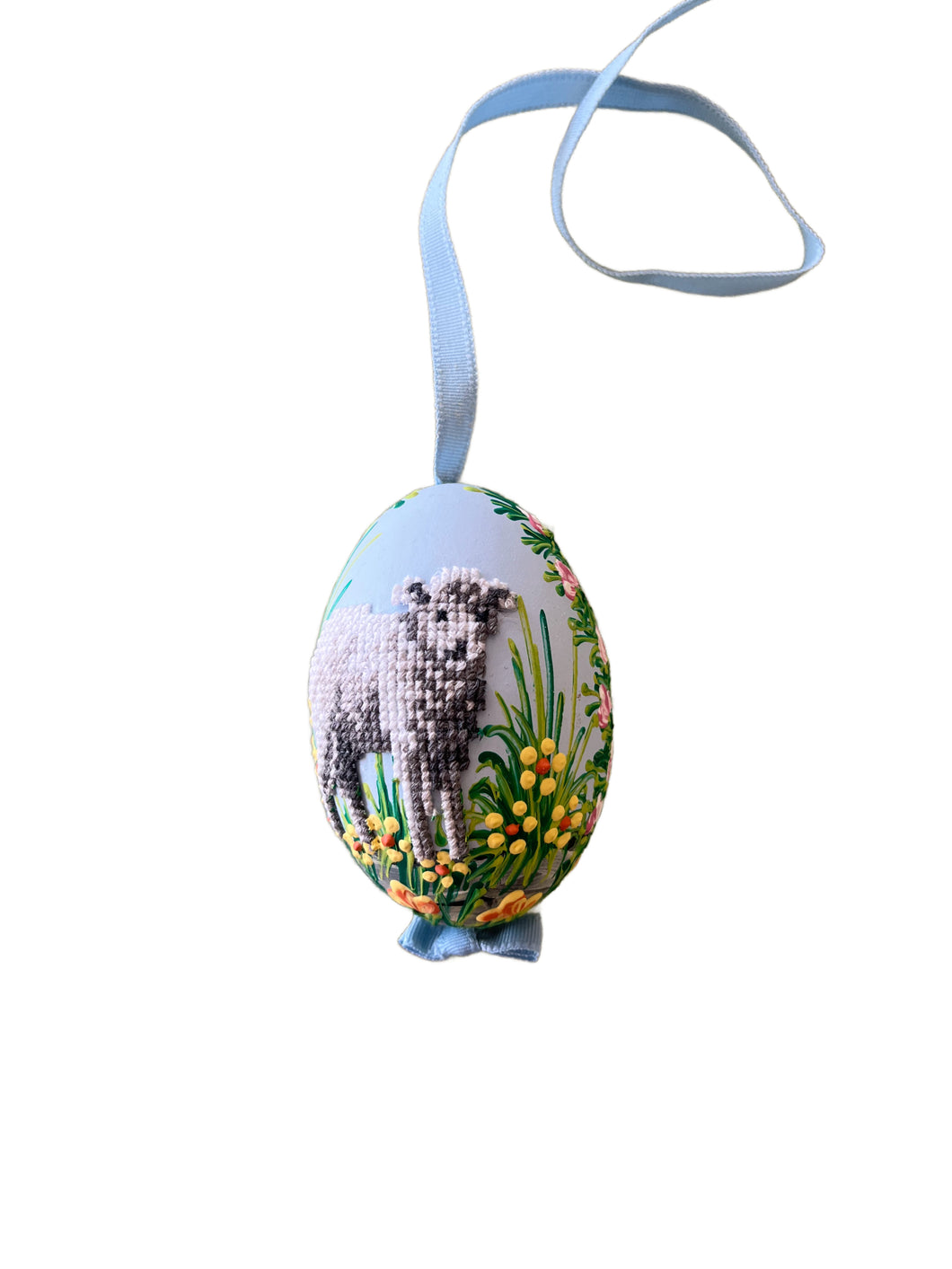 Little Lamb Hand Decorated Duck Egg