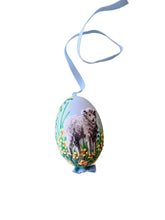 Load image into Gallery viewer, Little Lamb Hand Decorated Duck Egg
