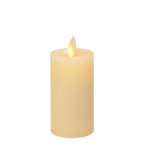 Load image into Gallery viewer, Ivory Wax Melted Top Flameless Candle, 2&quot;x 4.25&quot;
