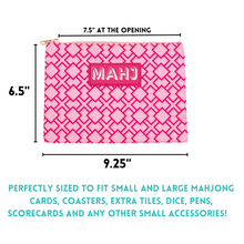 Load image into Gallery viewer, Mahjong Card &amp; Accessory Bag, Red Arrows
