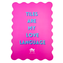 Load image into Gallery viewer, Scalloped Mahjong Shuffle Card, Pink | Love Language
