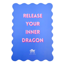 Load image into Gallery viewer, Scalloped Mahjong Shuffle Card, Blue | Inner Dragon

