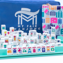 Load image into Gallery viewer, MINI TRAVEL MAHJONG | Mini Anywhere Series | White
