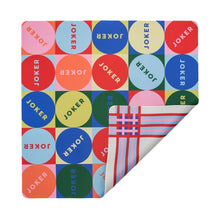 Load image into Gallery viewer, Mod Joker &amp; Plaid Double-Sided Mahjong Mat

