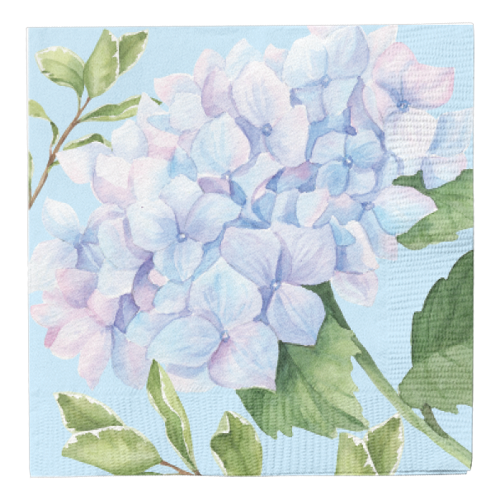 Hydrangea Cocktail Napkin, Package of 20