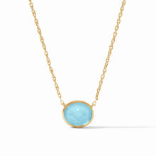 Load image into Gallery viewer, Nassau Solitaire Necklace, Iridescent Capri Blue
