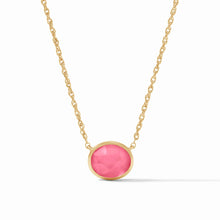 Load image into Gallery viewer, Nassau Solitaire Necklace, Iridescent Peony Pink
