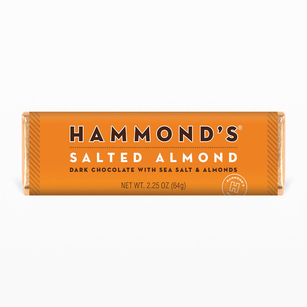Salted Almond Dark Chocolate Bar