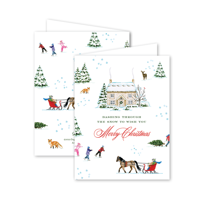 Oh What Fun Holiday Cards, Boxed Set of 8