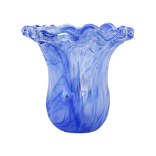 Load image into Gallery viewer, Onda Glass Cobalt Small Tulip Vase

