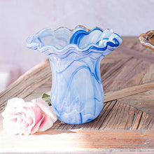 Load image into Gallery viewer, Onda Glass Cobalt Small Tulip Vase
