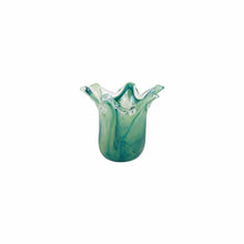 Load image into Gallery viewer, Onda Glass Green Petite Vase
