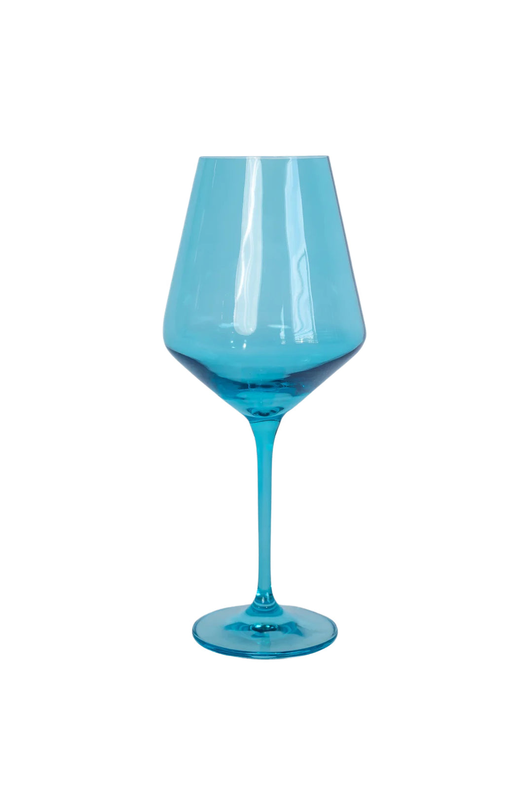 Ocean Blue Wine Glass