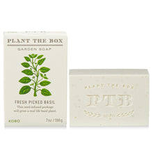 Load image into Gallery viewer, Fresh Picked Basil Plant the Box Bar Soap
