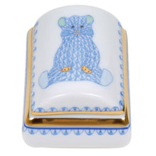 Load image into Gallery viewer, Herend Tooth Fairy Box with Bear, Blue
