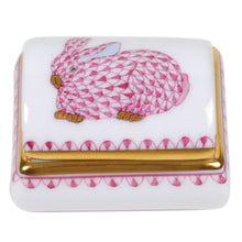 Load image into Gallery viewer, Herend Tooth Fairy Box with Bunny, Raspberry

