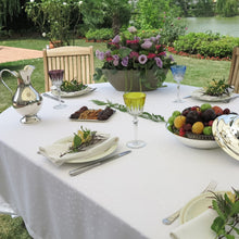 Load image into Gallery viewer, Paris Tablecloth - White, 66&quot; x 144&quot;
