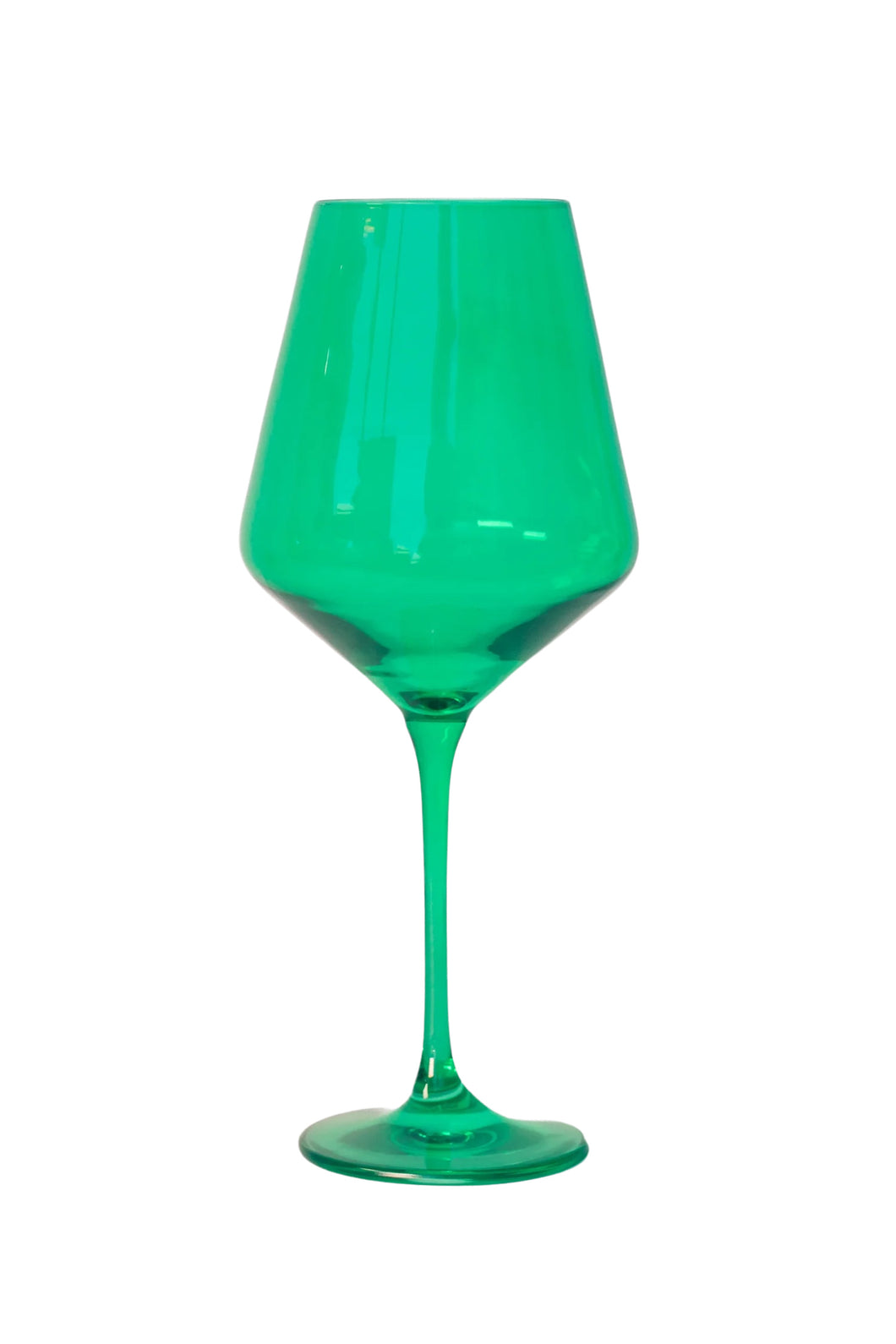 Kelly Green Wine Glass