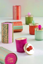 Load image into Gallery viewer, Glitterville's Candle Couturier, Demi Holiday Scented Single Wick Candle, 12 oz

