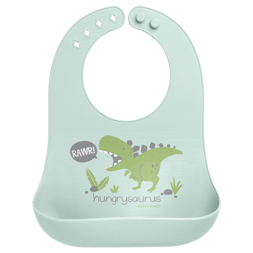 Silicone Bib, Dino
