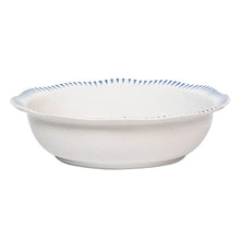 Load image into Gallery viewer, Sitio Stripe 12&quot; Serving Bowl, Delft Blue
