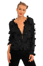 Load image into Gallery viewer, Silky Bow Sweater, Black
