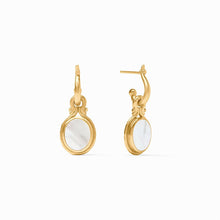 Load image into Gallery viewer, Saratoga Pearl Hoop &amp; Charm Earring
