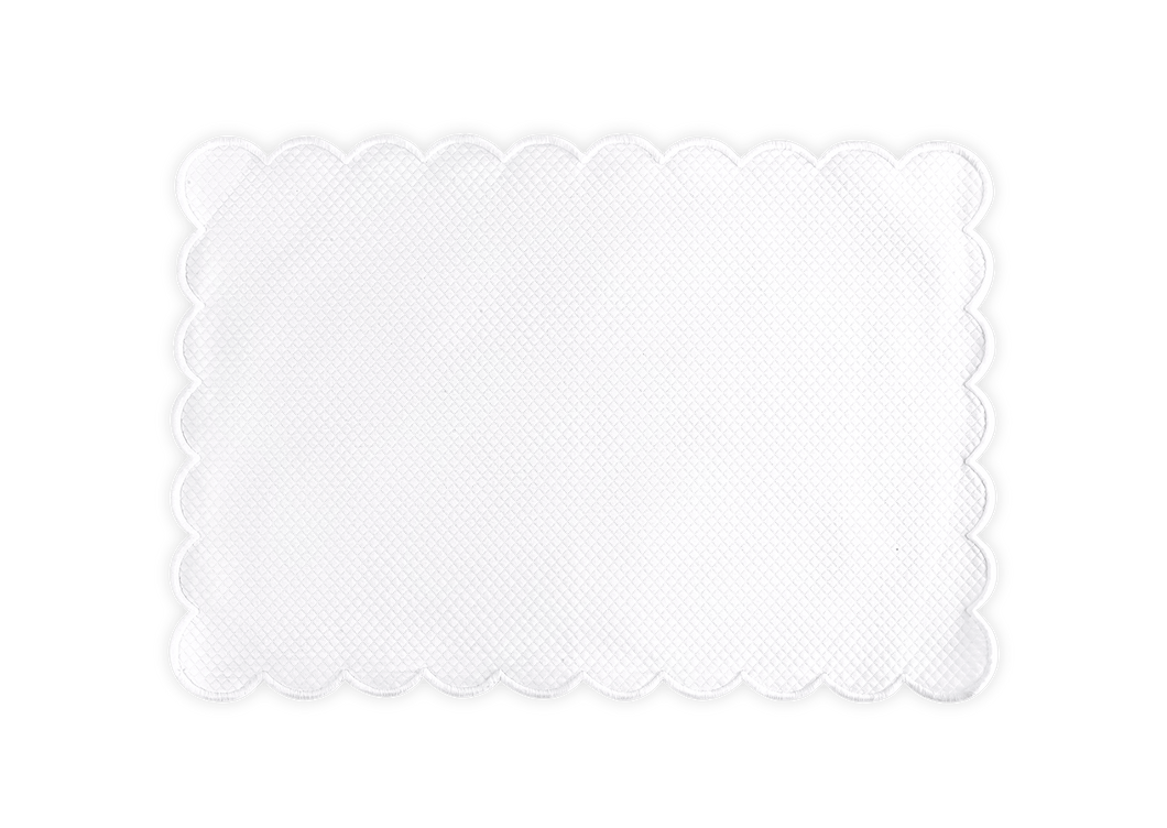 Savannah Gardens White Oblong Placemat, Set of 4