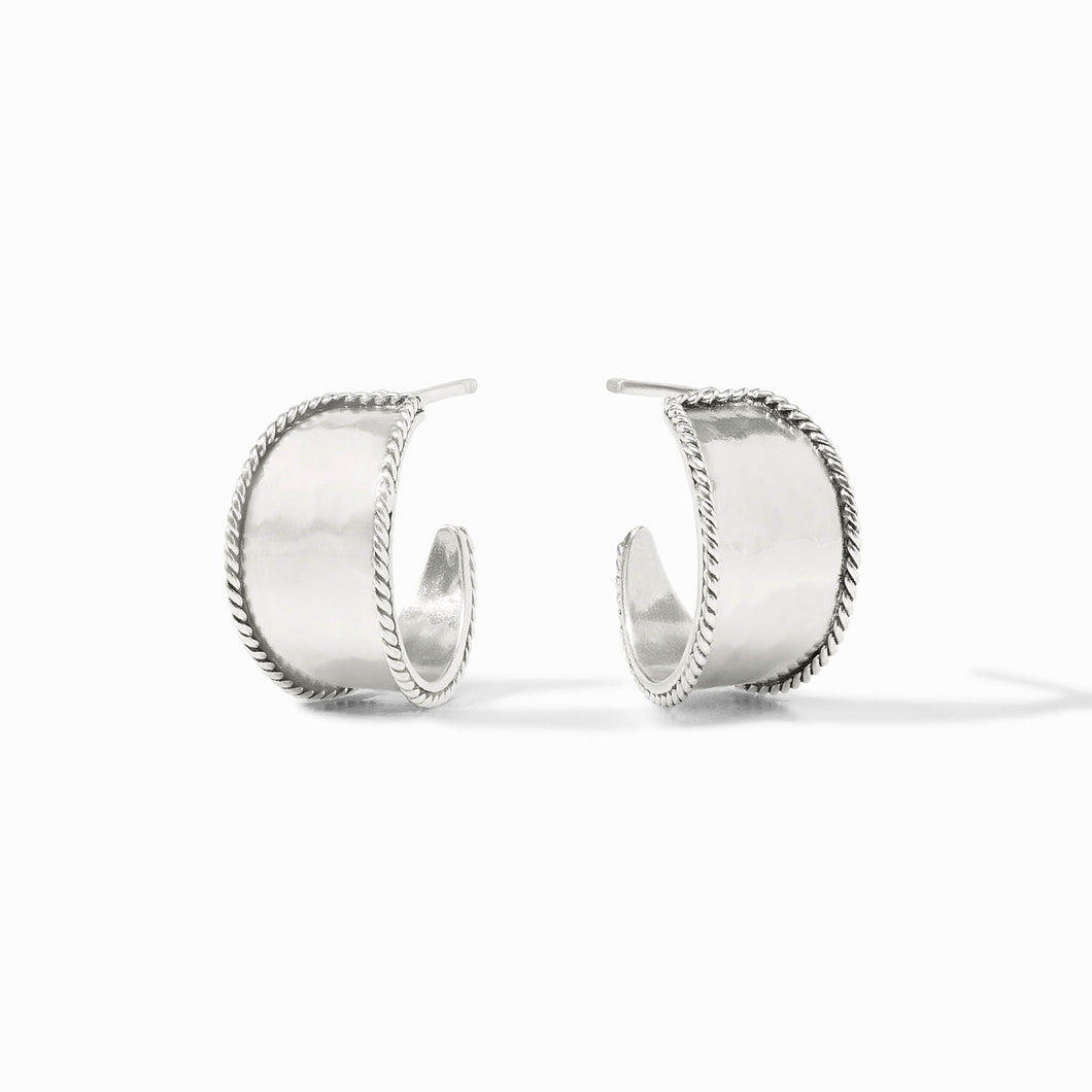 Savoy Hoop Earring | Silver
