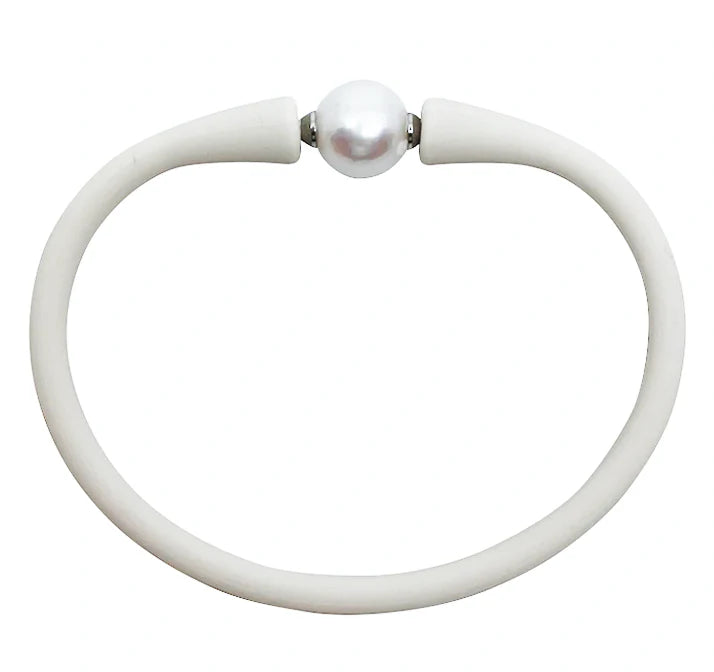 Maui Bracelet, Freshwater Pearl | White