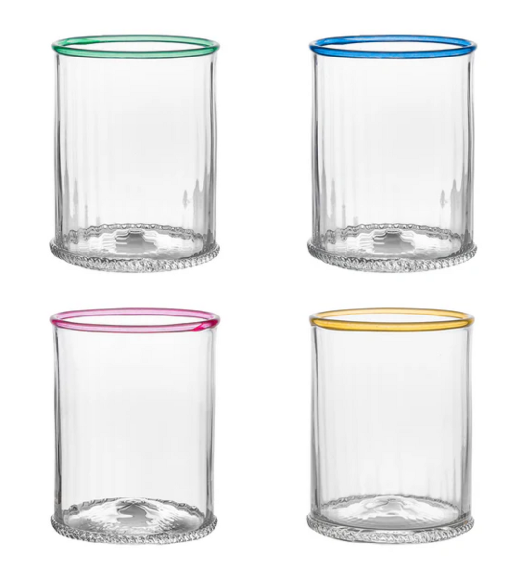 Nell Double Old Fashioned, Assorted Set of 4