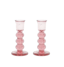 Load image into Gallery viewer, Provence 5&quot; Candlestick Set of 2, Blush
