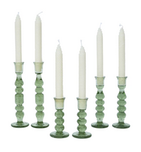 Load image into Gallery viewer, Provence 7&quot; Candlestick Set of 2, Basil

