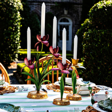 Load image into Gallery viewer, Meadow Walk Iris 14&quot; Centerpiece Candelabra, Pink
