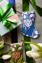 Load image into Gallery viewer, Triumphant Tulip in Blue Bauble Stocking
