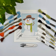 Load image into Gallery viewer, Snowman Needlepoint Kit
