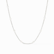 Load image into Gallery viewer, Solara Delicate Station Necklace, 18.5&quot; | Silver
