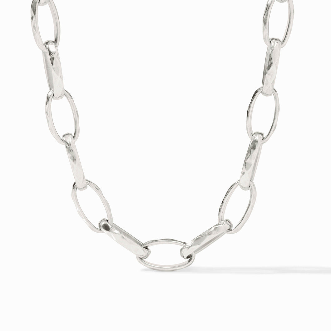Solara Link Necklace | Silver