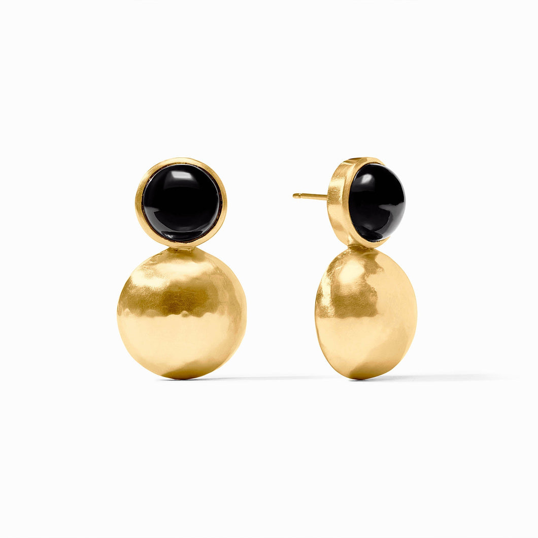 Solara Midi Earring, Obsidian Black