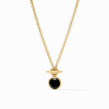 Load image into Gallery viewer, Solara Solitaire Necklace, Obsidian Black
