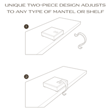 Load image into Gallery viewer, Acrylic Stocking Holder, Brass

