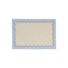 Load image into Gallery viewer, Tavola Blue Scalloped Placemat, Set of 4
